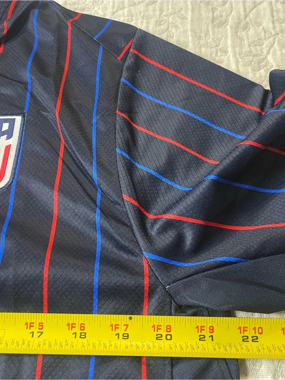 Nike USA USMNT Soccer Jersey Men’s XL Navy Blue Red Blue Striped Dri-FIT NWT